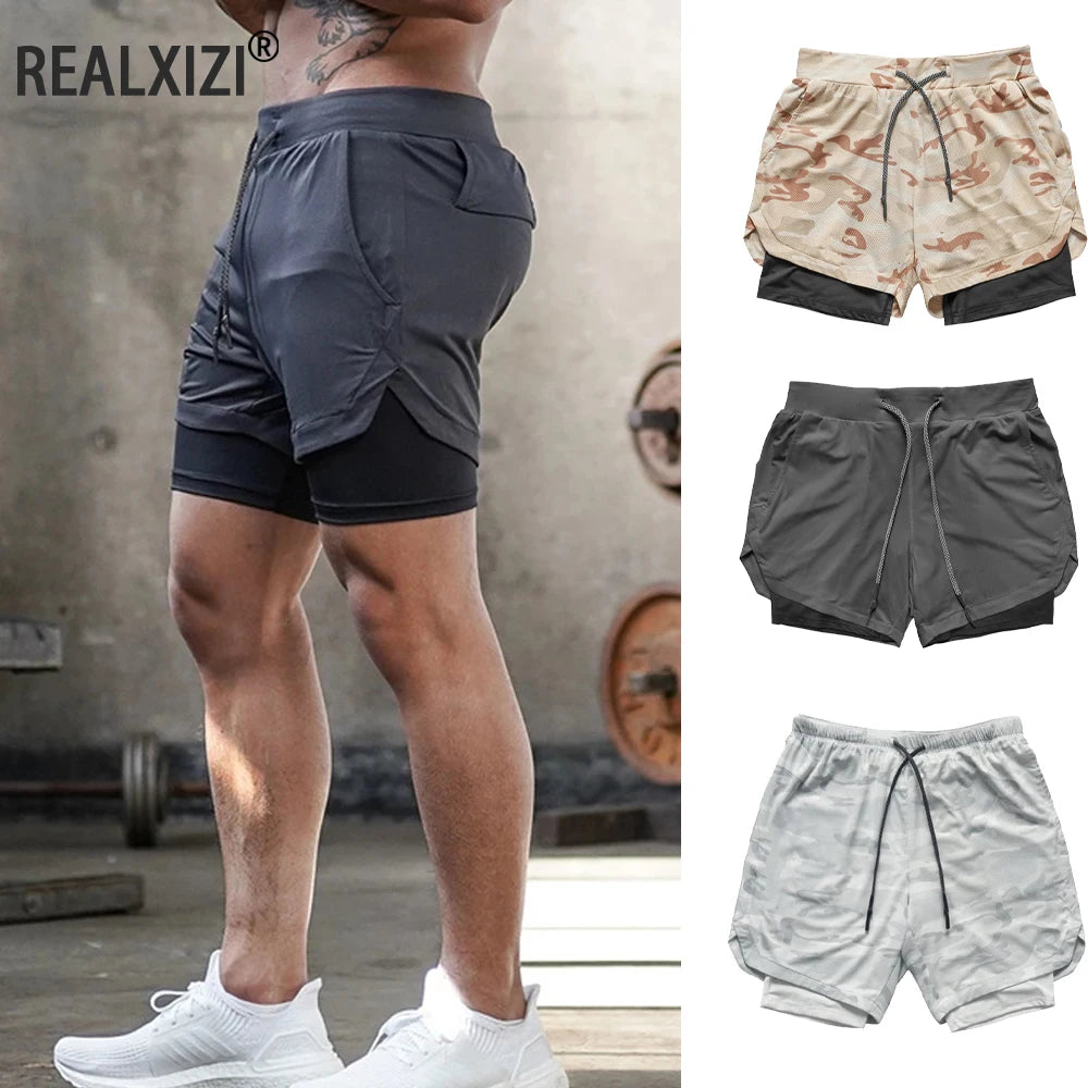 Shorts Masculino ShortFit – Estilo Camuflado e Desempenho para seu Treino